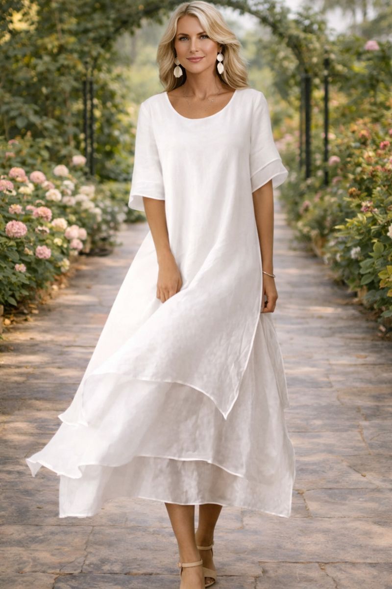 Esperanza | Vestido Largo Fluido de Silueta Elegante