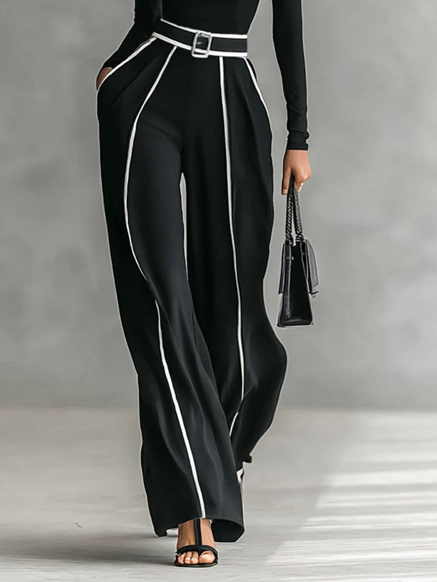 Vera | Atuendo Elegante con Detalles de Contraste
