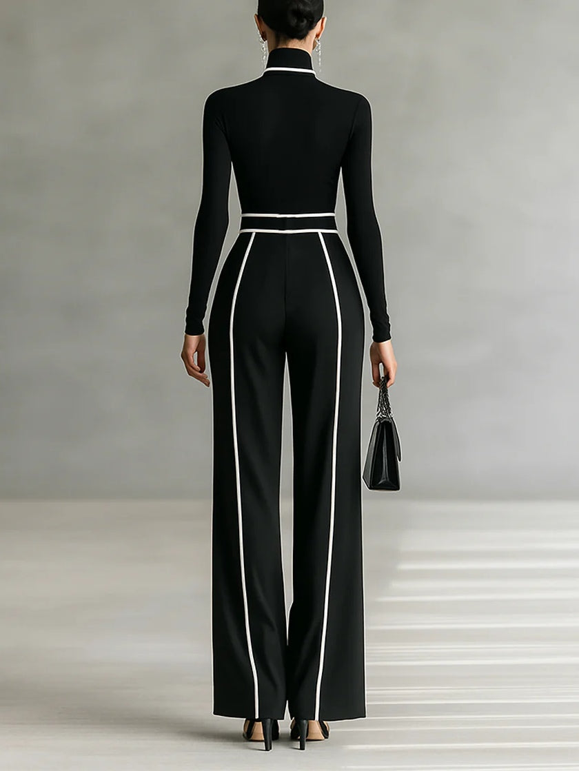 Vera | Atuendo Elegante con Detalles de Contraste