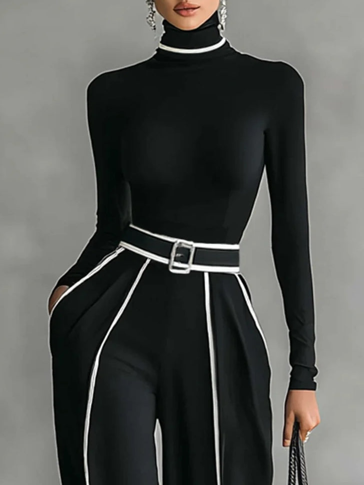 Vera | Atuendo Elegante con Detalles de Contraste