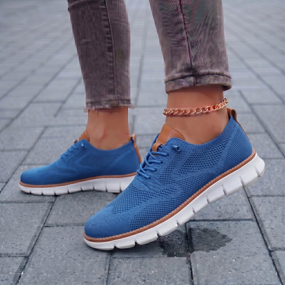 Zapatillas mujer con plantilla acolchada para caminar