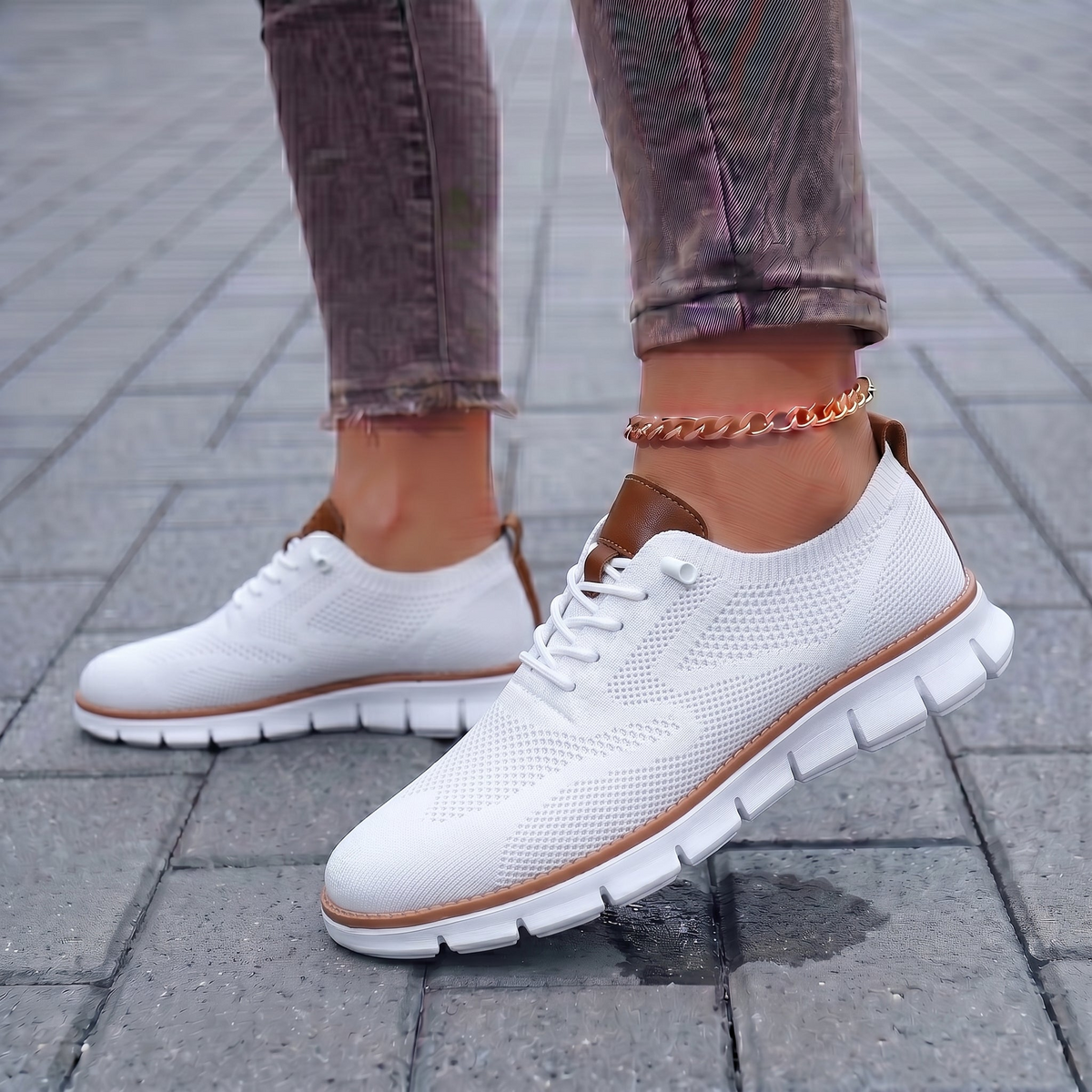 Zapatillas mujer con plantilla acolchada para caminar