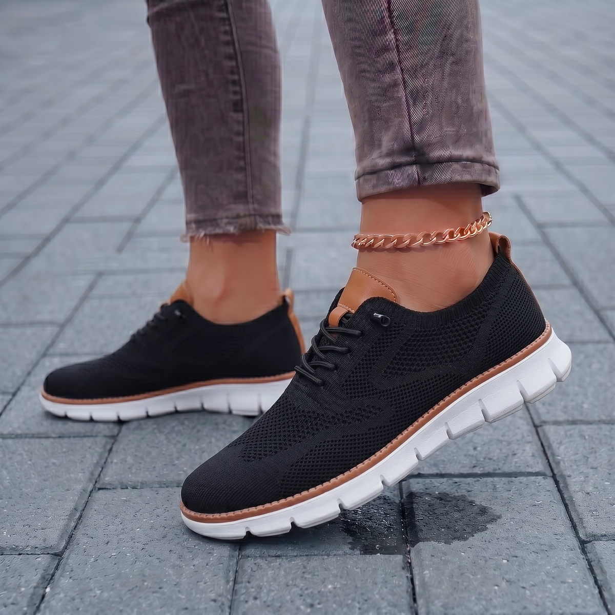 Zapatillas mujer con plantilla acolchada para caminar