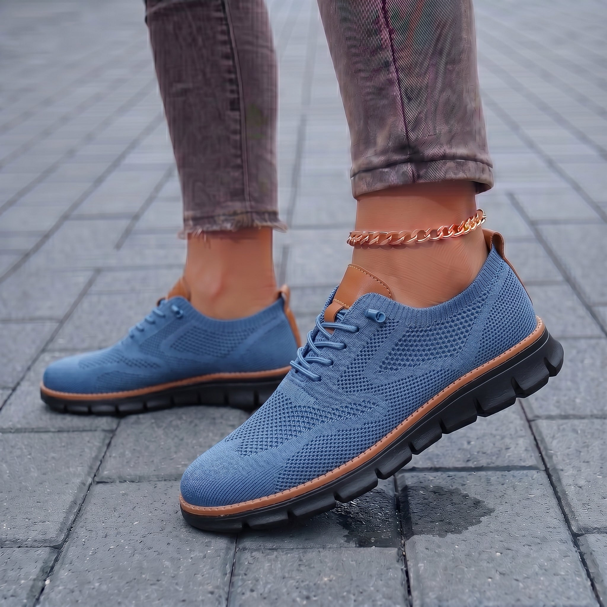 Zapatillas mujer con plantilla acolchada para caminar