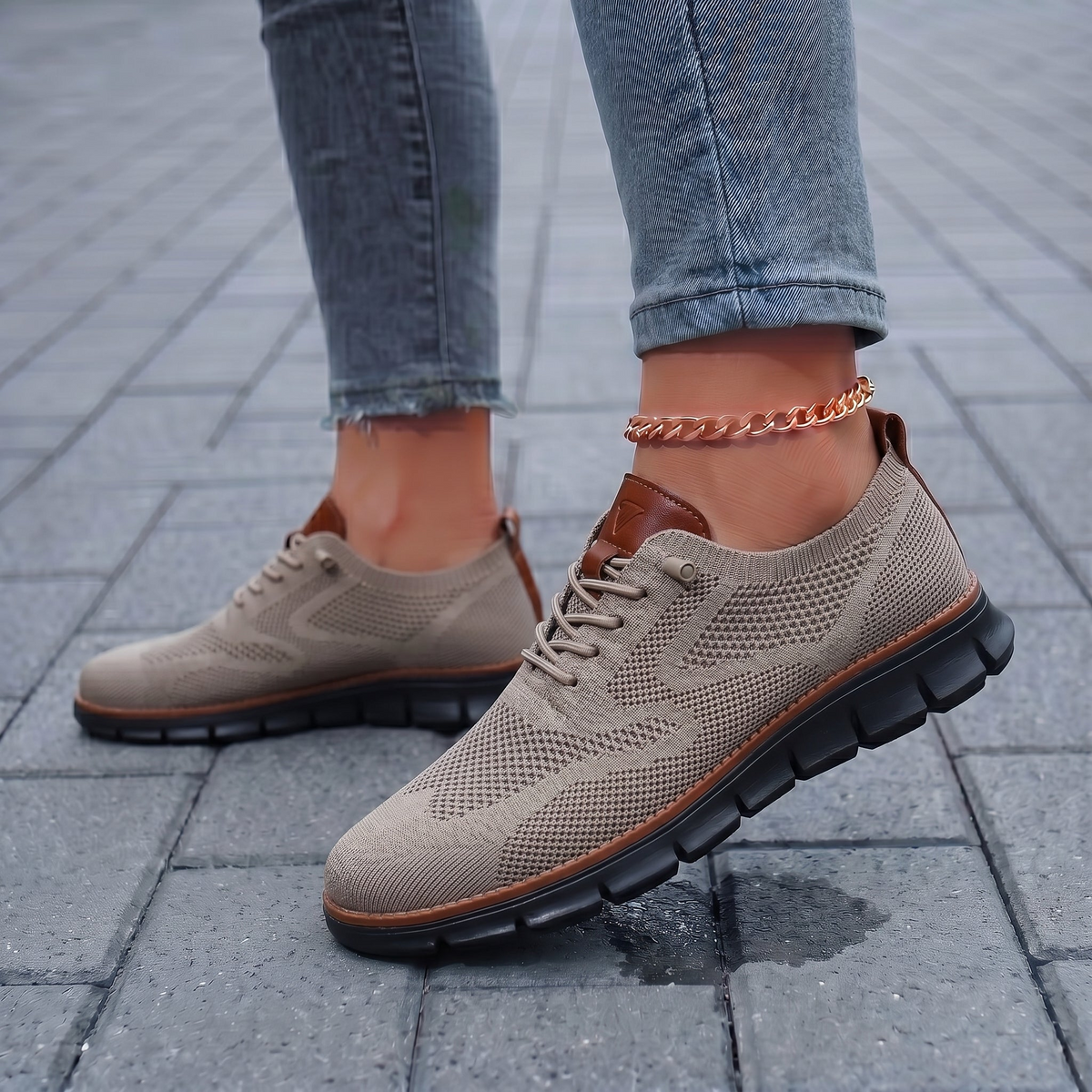 Zapatillas mujer con plantilla acolchada para caminar