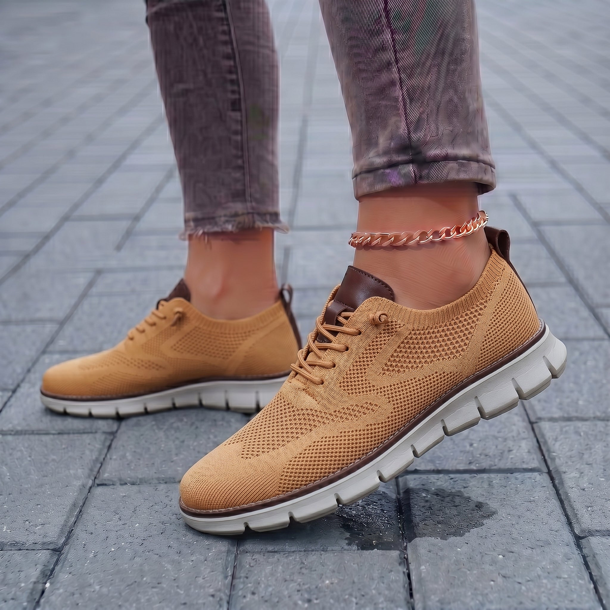Zapatillas mujer con plantilla acolchada para caminar