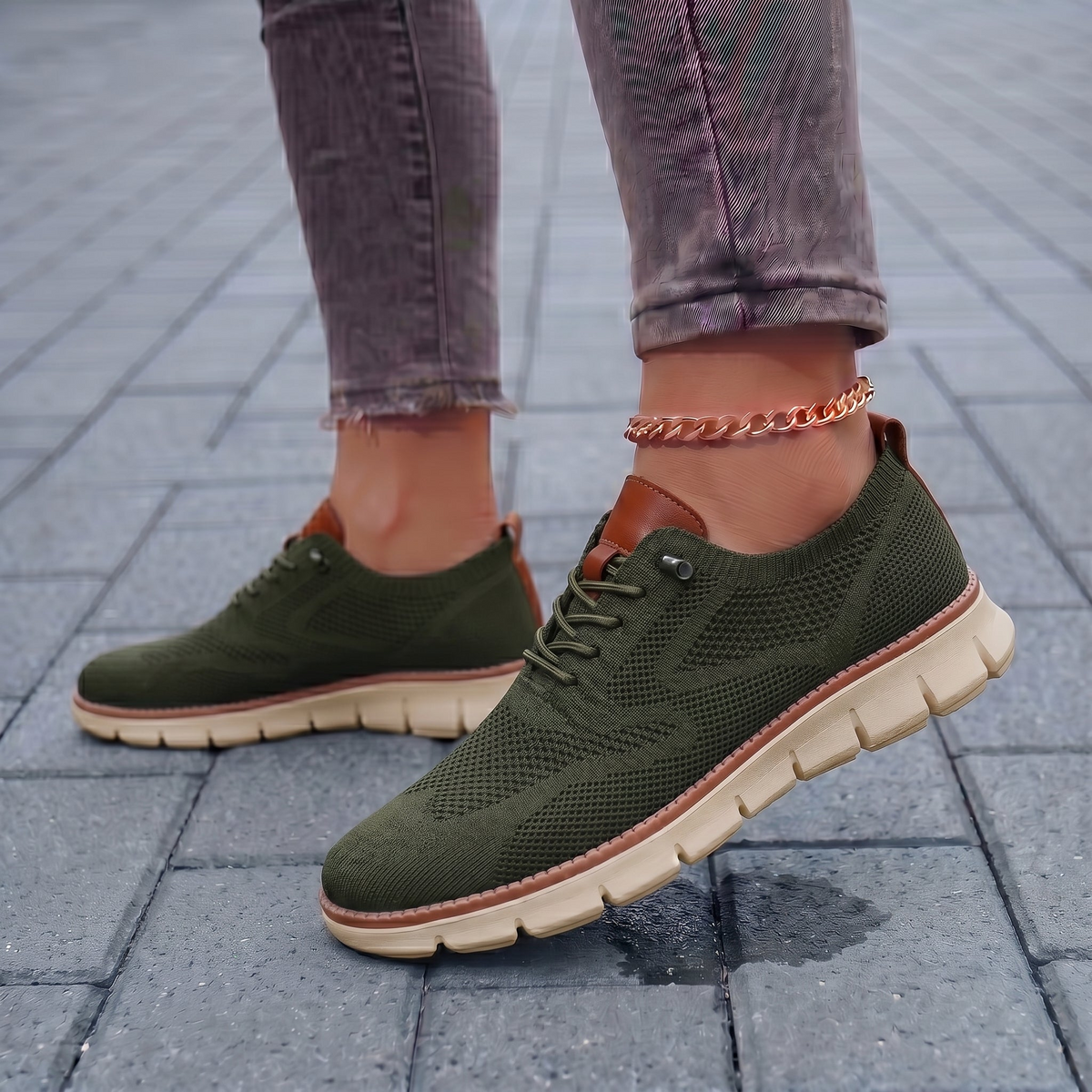 Zapatillas mujer con plantilla acolchada para caminar