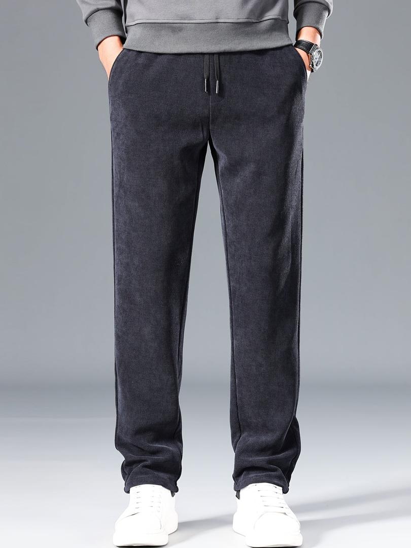 Adolfo | Pantalón de Pana Recto para Hombre con Cintura de Cordón
