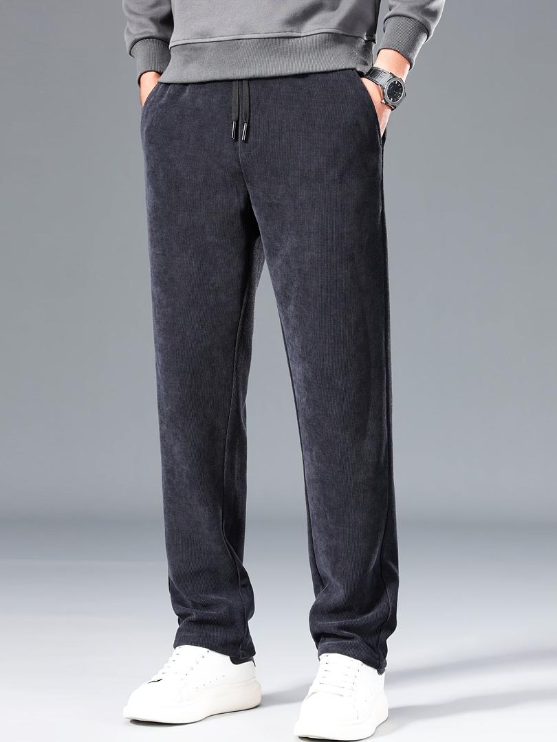 Adolfo | Pantalón de Pana Recto para Hombre con Cintura de Cordón