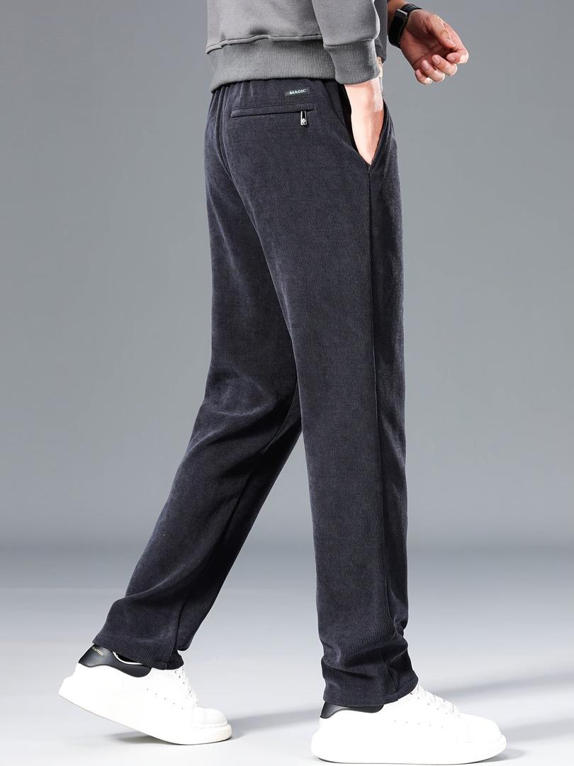 Adolfo | Pantalón de Pana Recto para Hombre con Cintura de Cordón