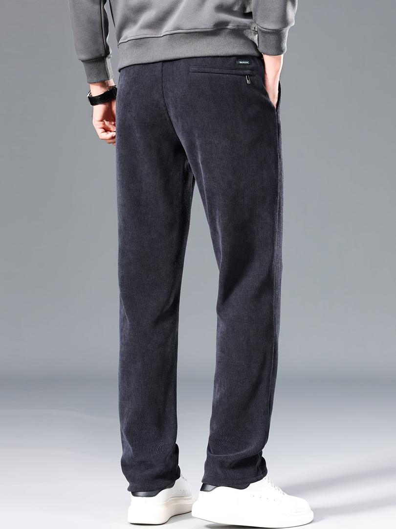 Adolfo | Pantalón de Pana Recto para Hombre con Cintura de Cordón
