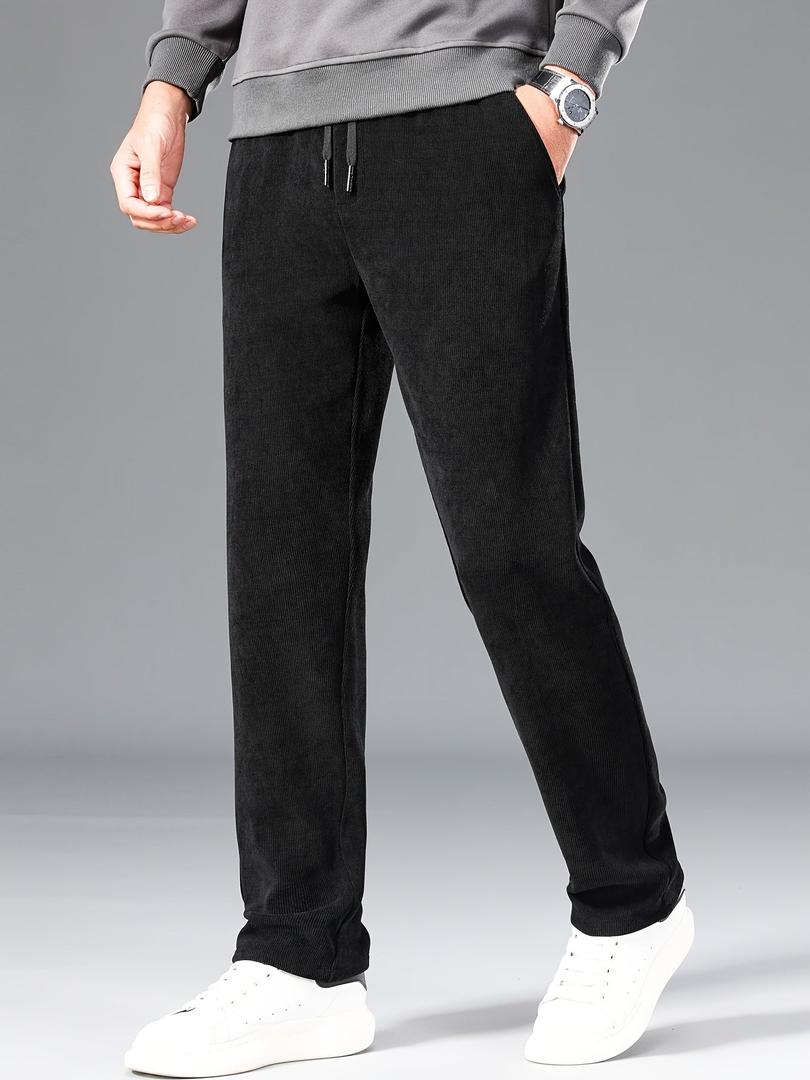 Adolfo | Pantalón de Pana Recto para Hombre con Cintura de Cordón