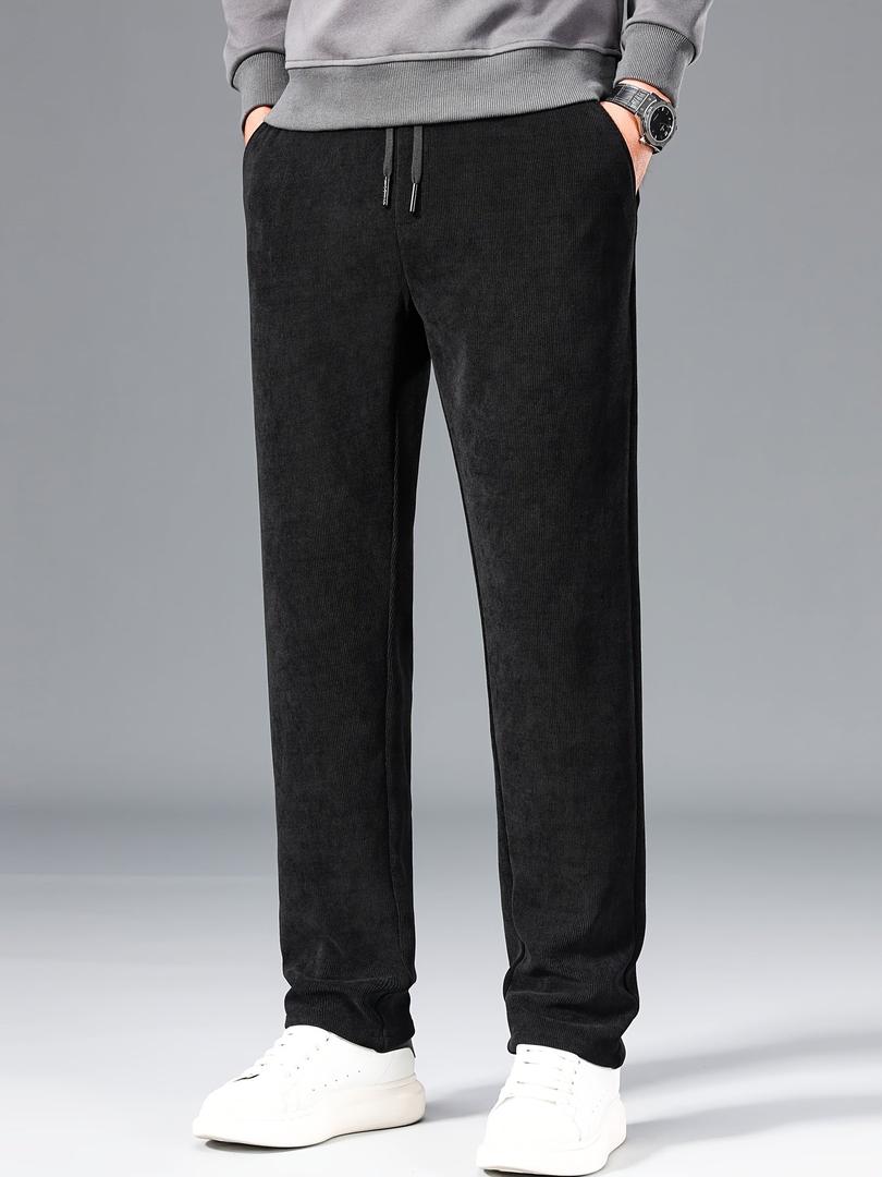 Adolfo | Pantalón de Pana Recto para Hombre con Cintura de Cordón