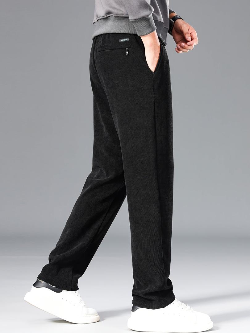 Adolfo | Pantalón de Pana Recto para Hombre con Cintura de Cordón