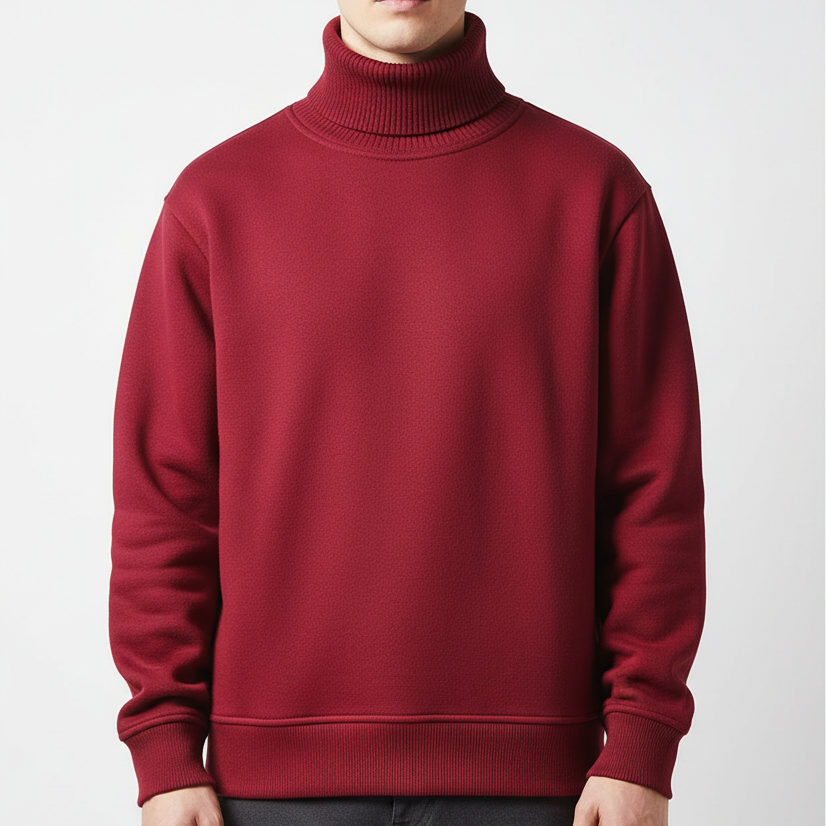 Jersey de cuello alto para hombre de punto liso - imagen 10