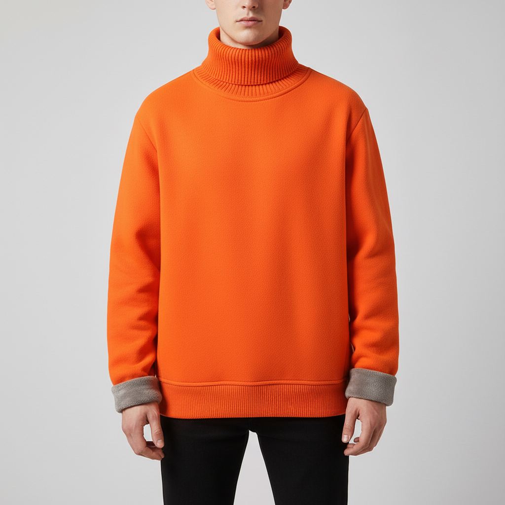 Jersey de cuello alto para hombre de punto liso - imagen 6