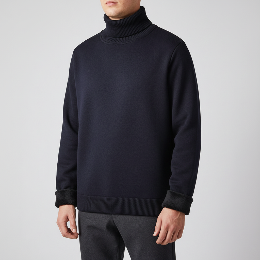 Jersey de cuello alto para hombre de punto liso - imagen 9
