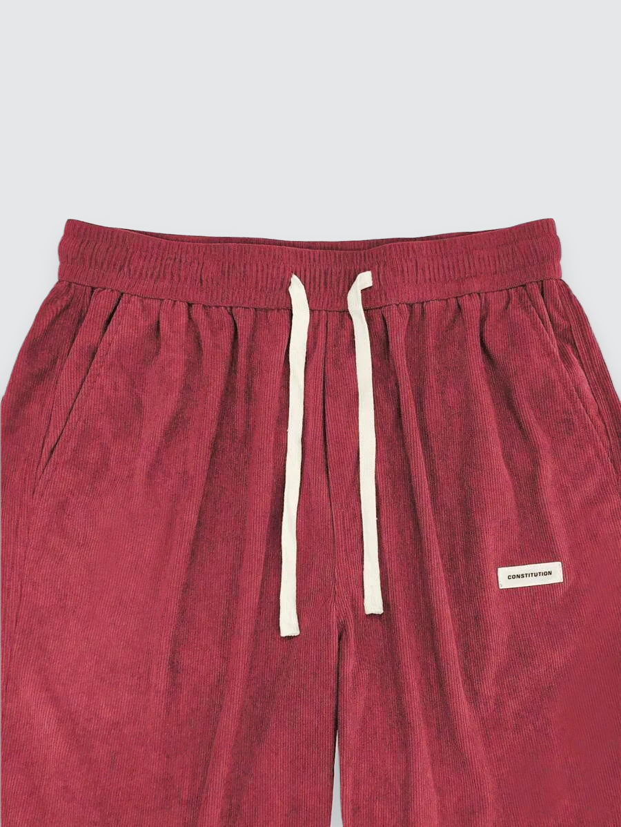 Agustín | Pantalón de Pana Recto con Cintura Elástica para Hombre