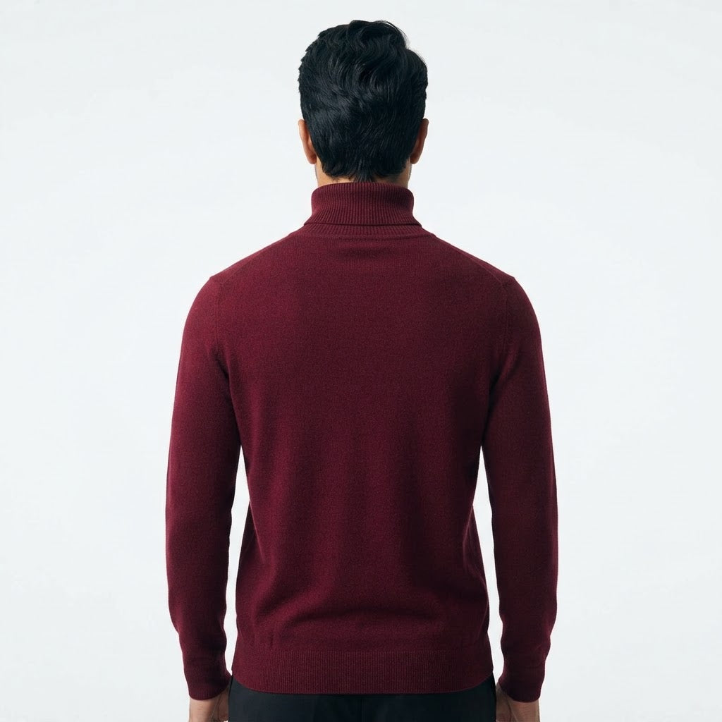 Jersey de cuello alto para hombre de punto viscosa - Álvaro