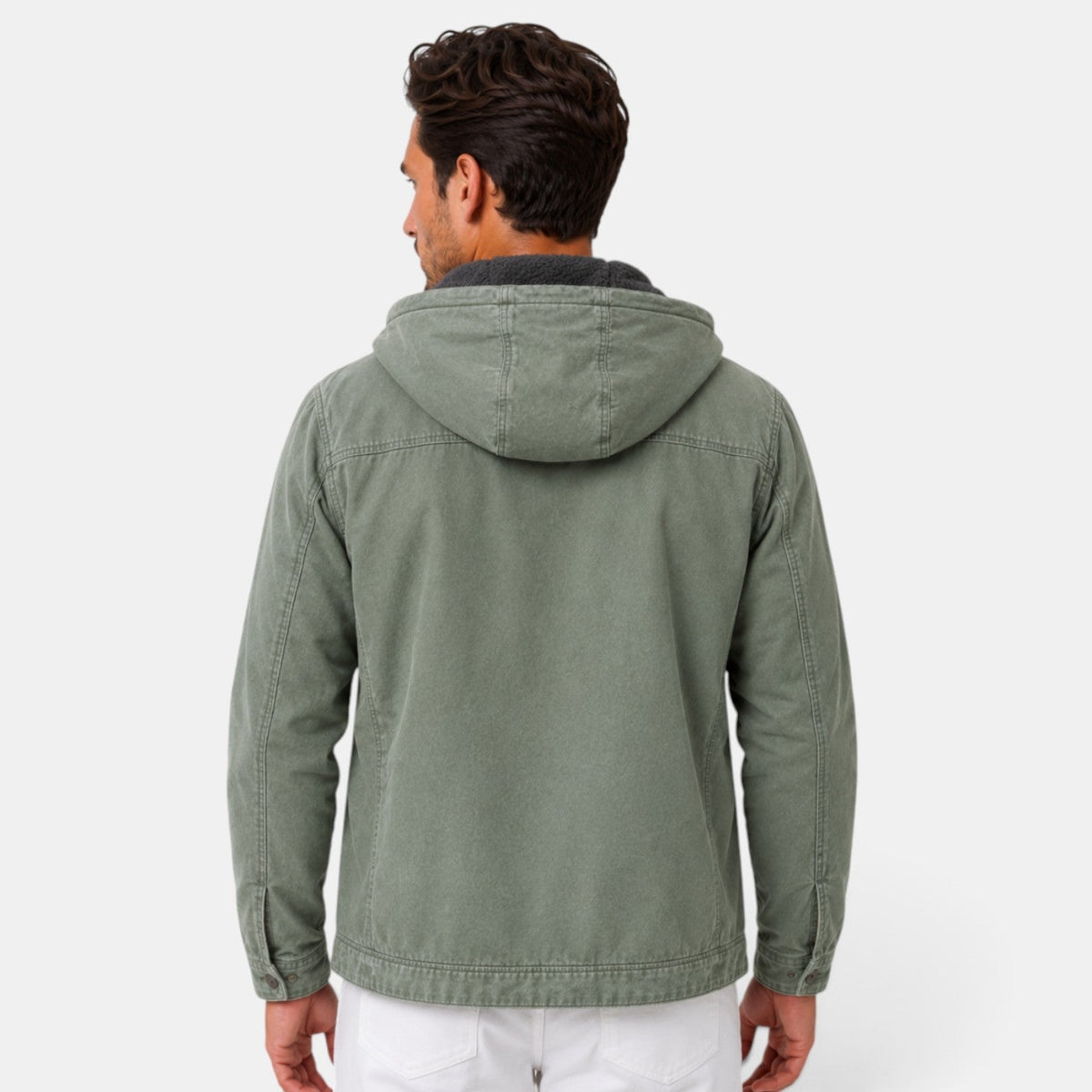 Chaqueta de hombre con capucha y forro polar - imagen 9