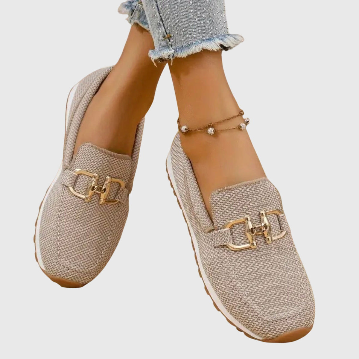 Zapatillas mocasín mujer cómodas transpirables