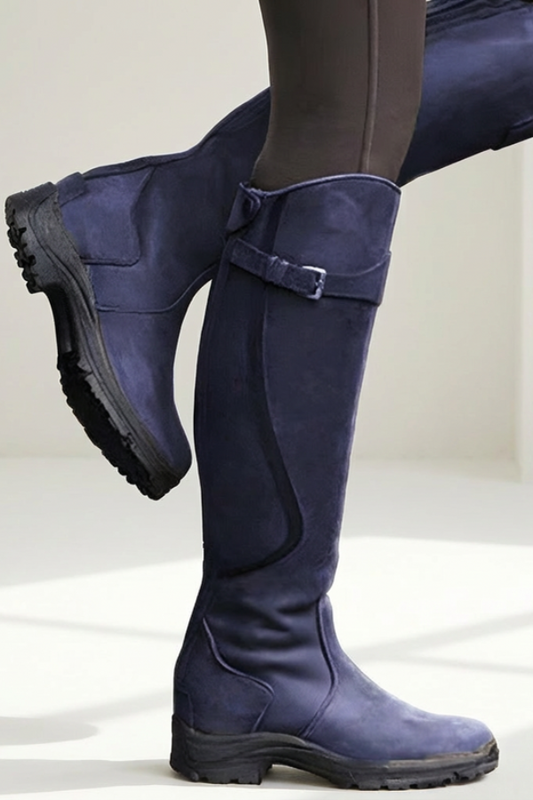 Carmela | Botas Altas hasta la Rodilla con Suela Firme y Silueta Estilizada - Morado