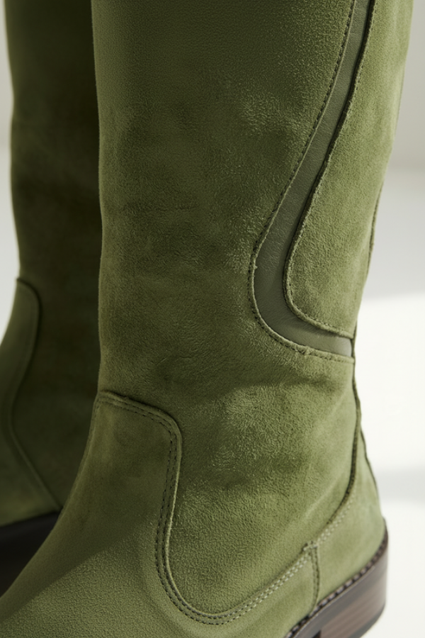 Botas altas de mujer hasta la rodilla con suela firme - Carmela
