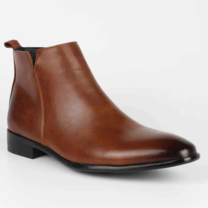 Demetrio | Botines Chelsea de Hombre Efecto Piel con Puntera Afilada