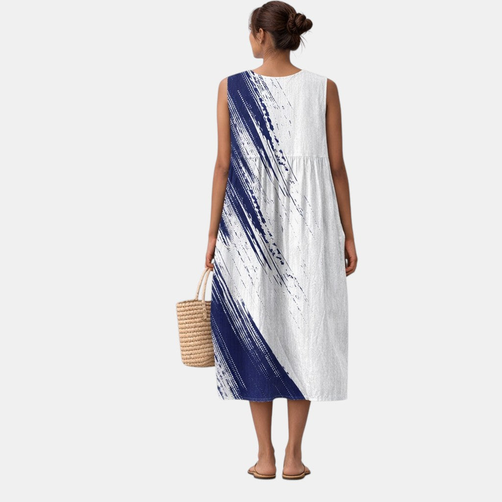 Elena | Vestido Midi Elegante del Día de Día