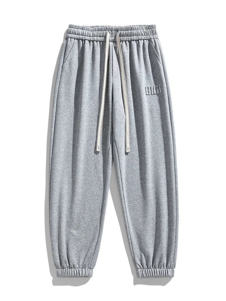 Eneko | Pantalón Jogger de Punto Suave para Hombre con Cordón - Gris claro