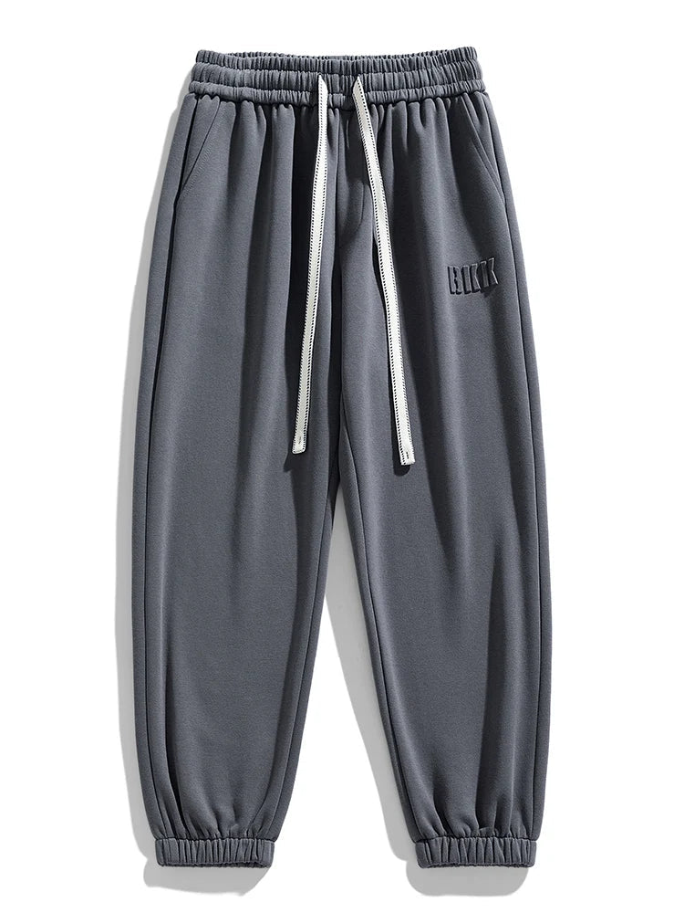 Eneko | Pantalón Jogger de Punto Suave para Hombre con Cordón - Gris oscuro
