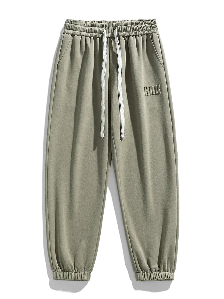 Eneko | Pantalón Jogger de Punto Suave para Hombre con Cordón - Verde oliva