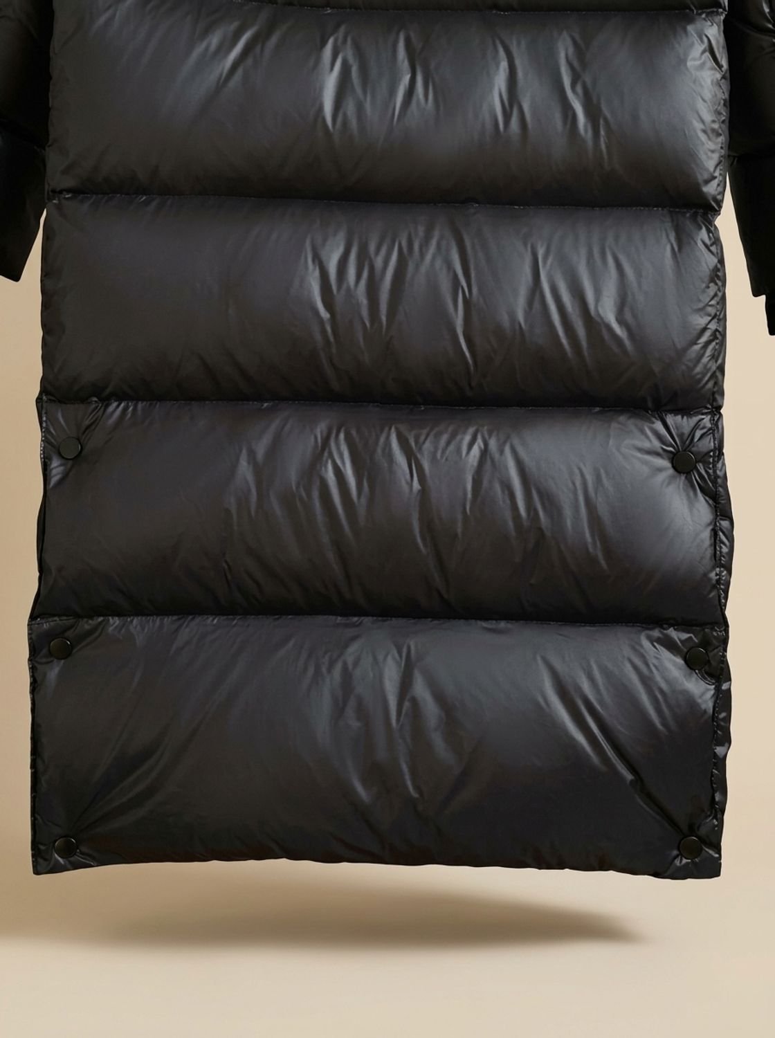 Abrigo largo acolchado con capucha para mujer - imagen 5