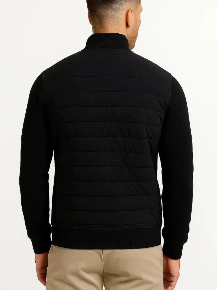 Ezequiel | Chaqueta Híbrida de Hombre Acolchada con Mangas de Punto - vista 2