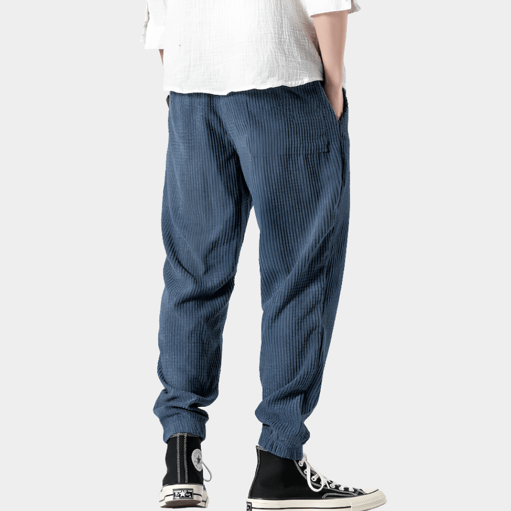 Fabián | Pantalón Jogger de Pana para Hombre con Puños Elásticos