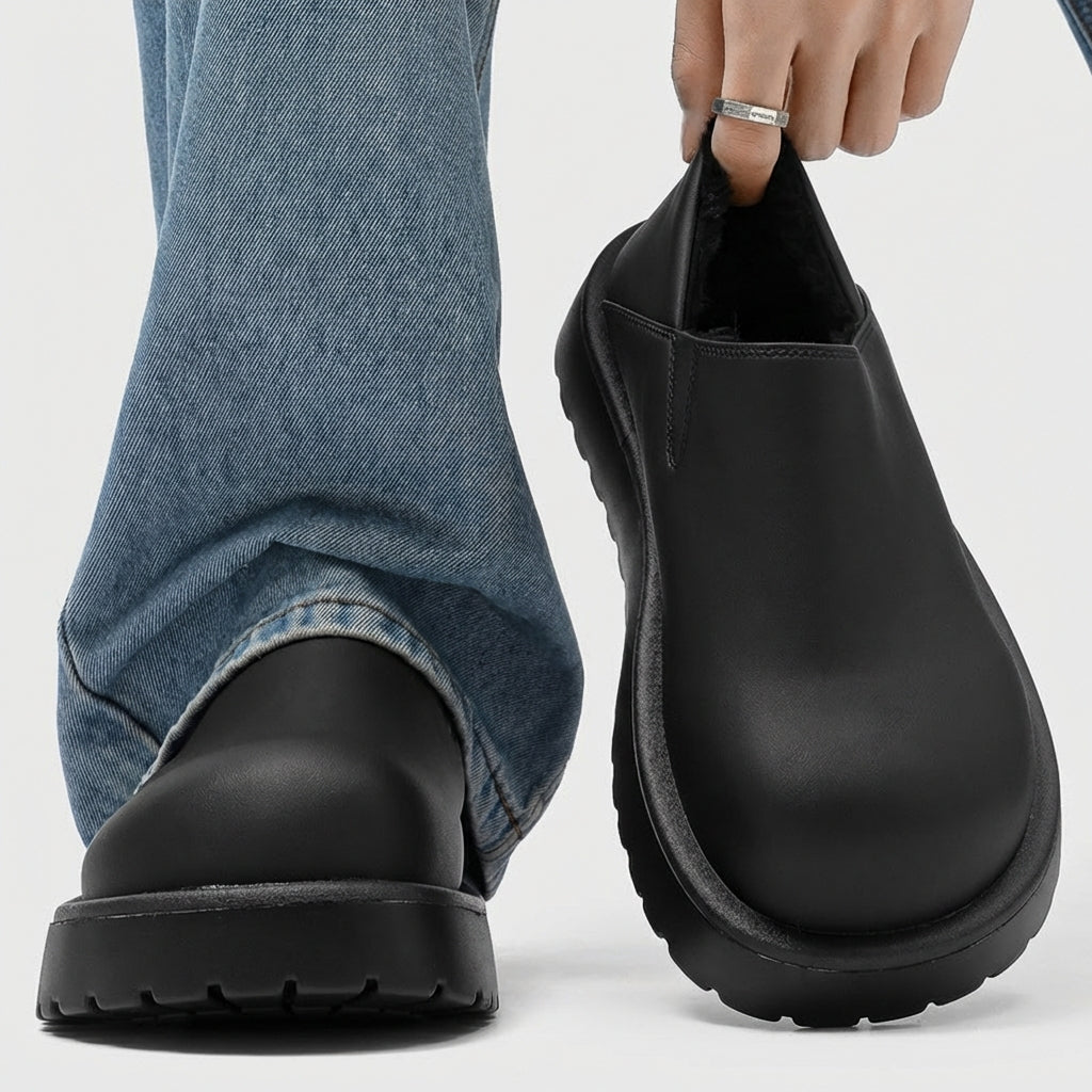 Mocasines de hombre con forro tipo borreguito – vista 5