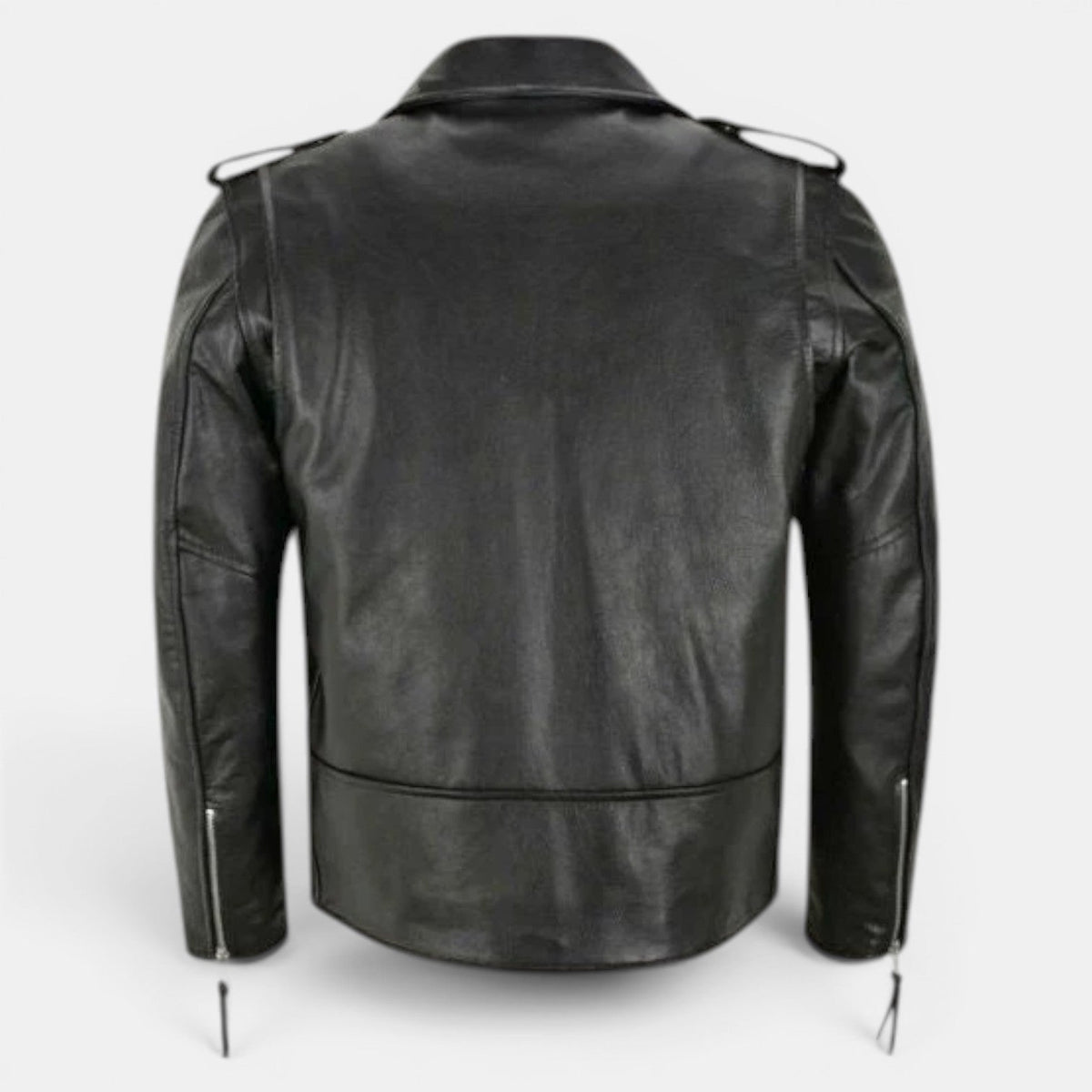 Fernán | Cazadora Biker de Hombre Efecto Piel con Cremalleras - vista 3