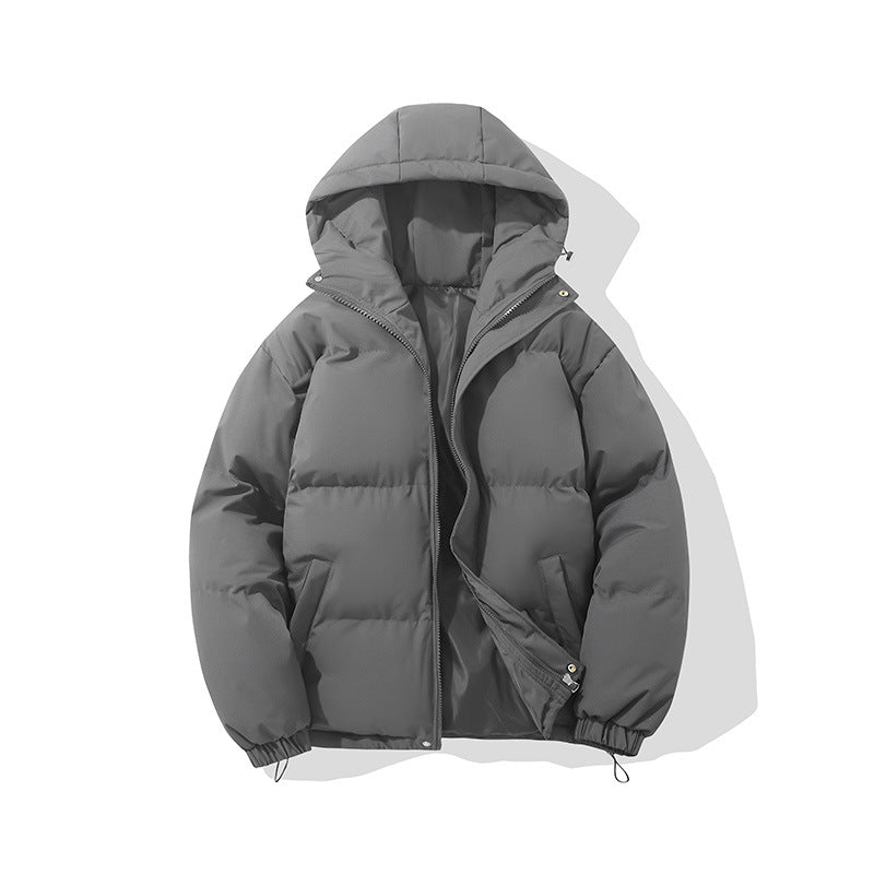 Filomena | Chaqueta Acolchada con Capucha y Cremallera - Gris oscuro