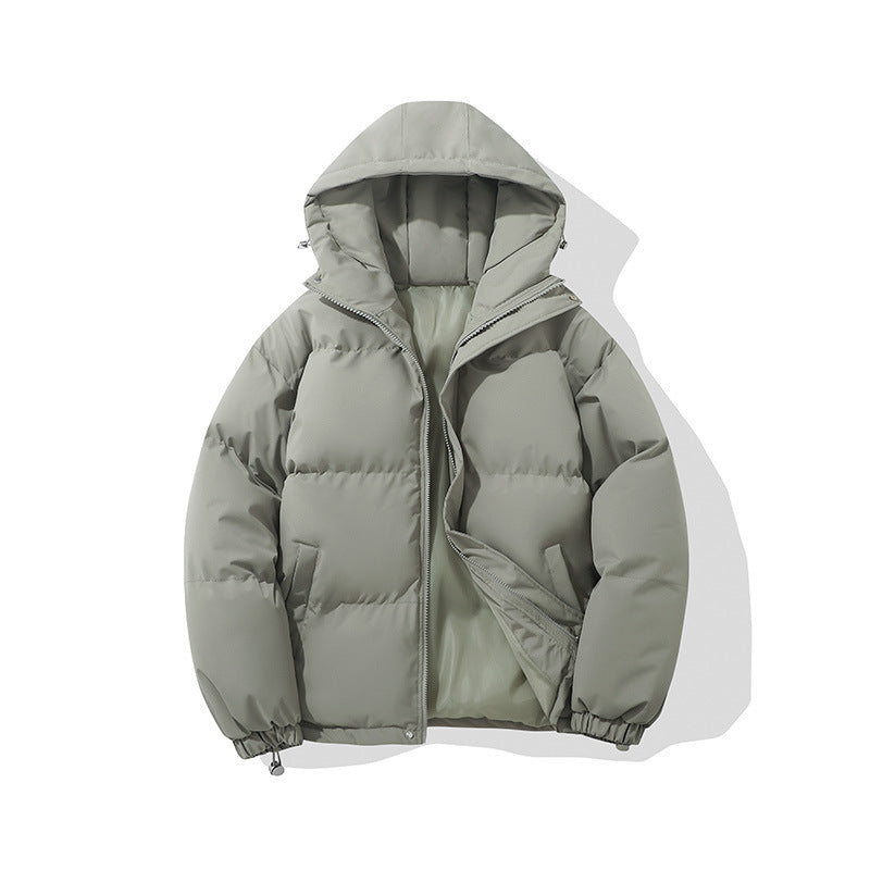 Filomena | Chaqueta Acolchada con Capucha y Cremallera - Verde grisáceo