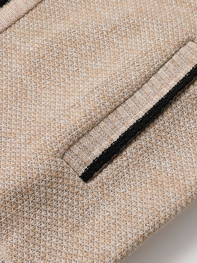 Florencio | Chaqueta de Punto con Cremallera y Forro a Cuadros para Hombre