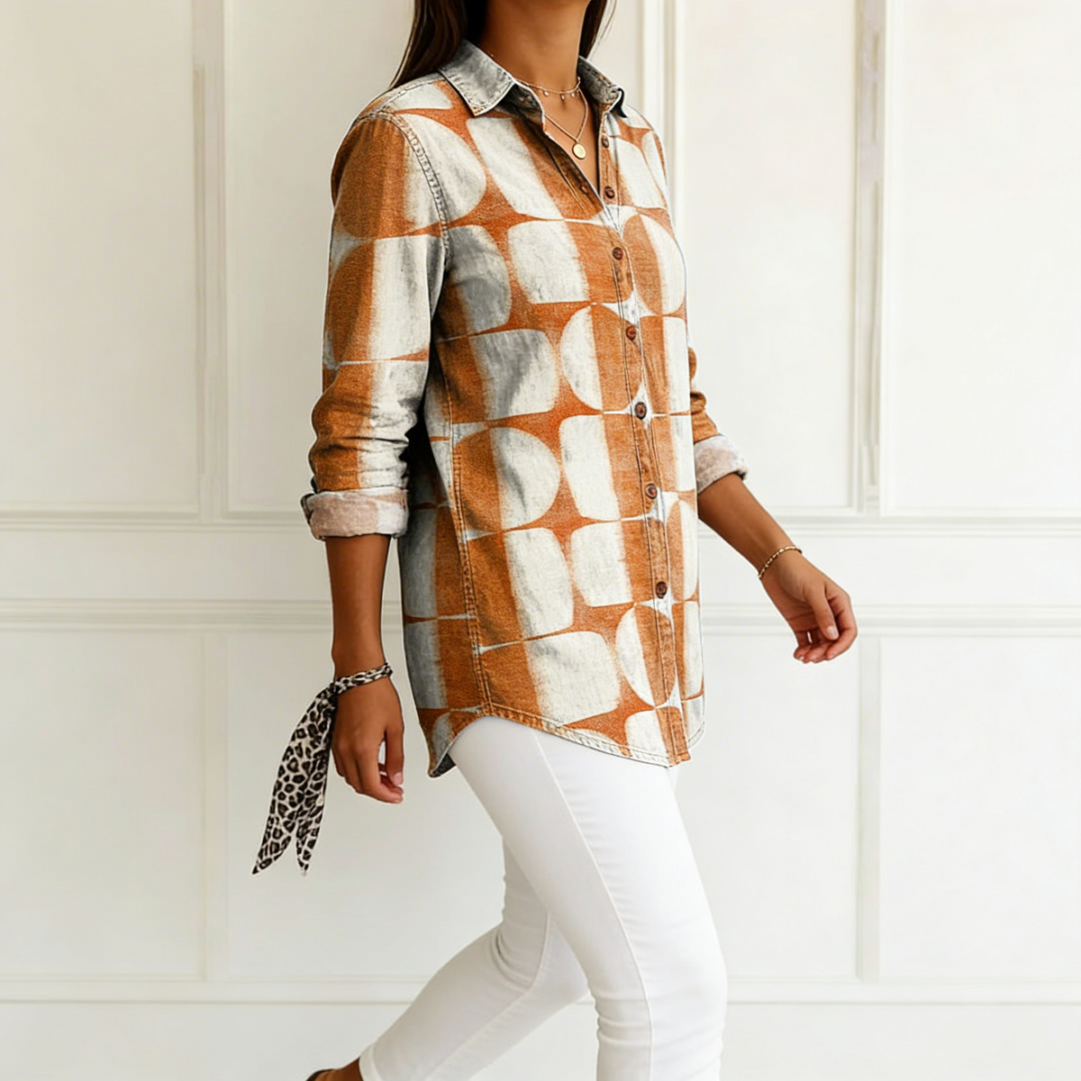 Asta | Blusa con Motivos Geométricos
