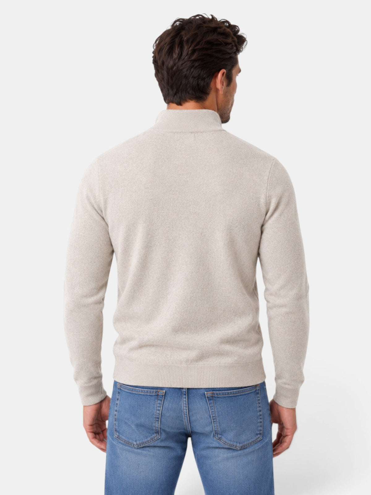 Gaspar | Jersey de Media Cremallera Tacto Lana para Hombre