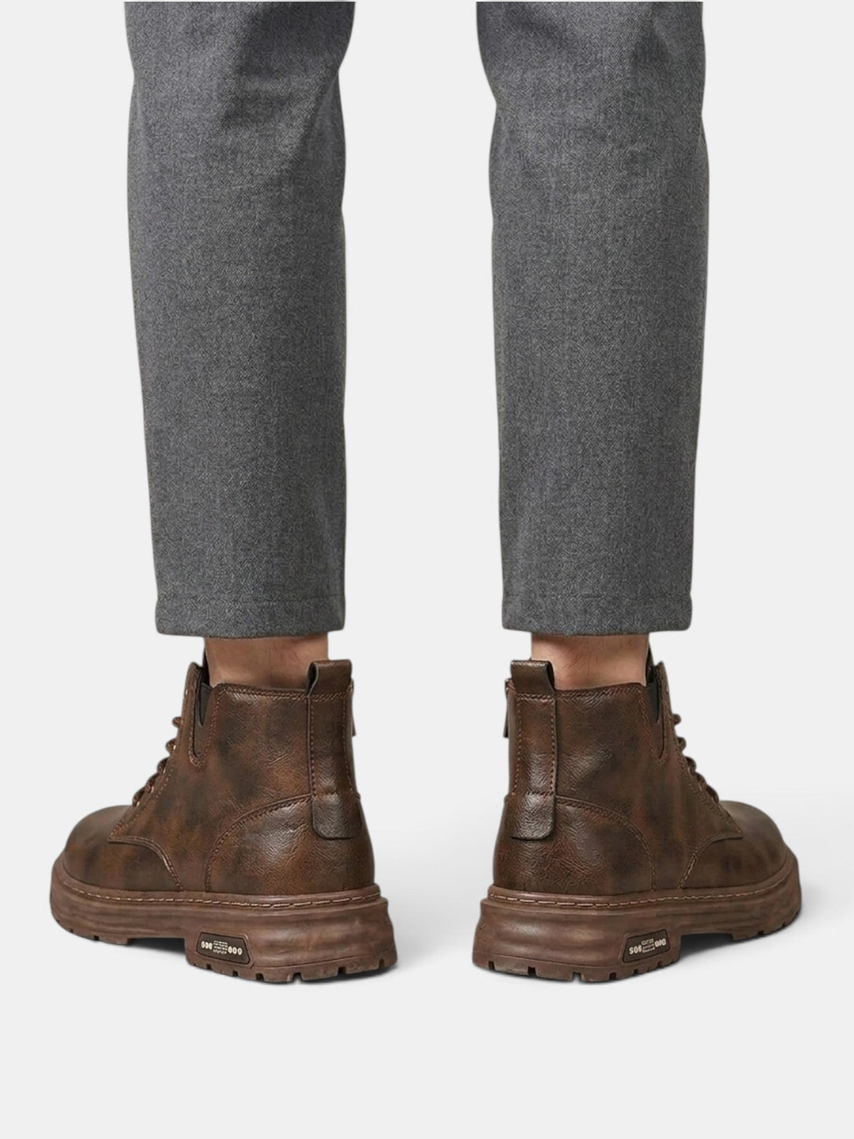 Gervasio | Botas de Hombre Resistentes al Agua con Cordones y Cremallera