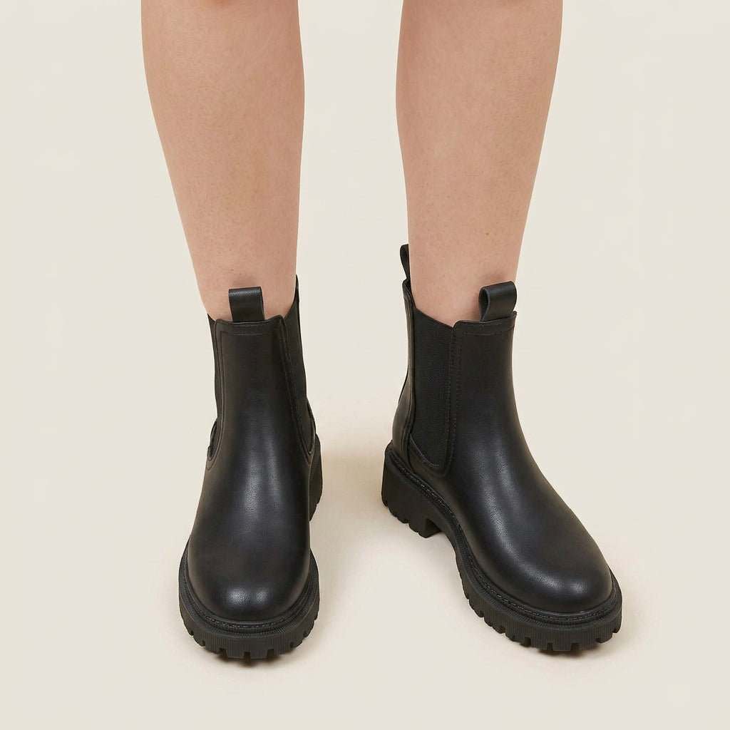 Gisela | Botines Chelsea de Mujer con Suela Track Dentada