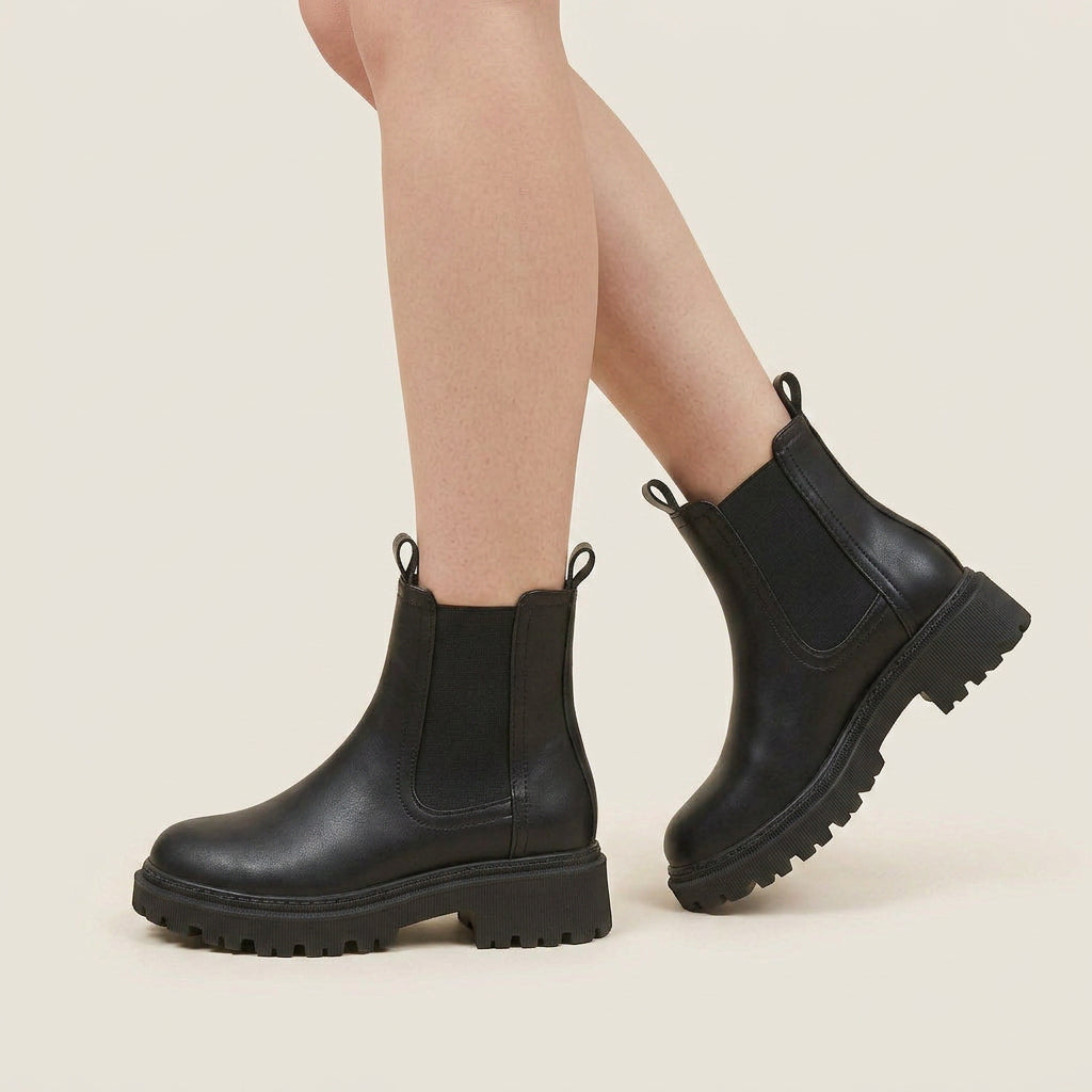 Gisela | Botines Chelsea de Mujer con Suela Track Dentada