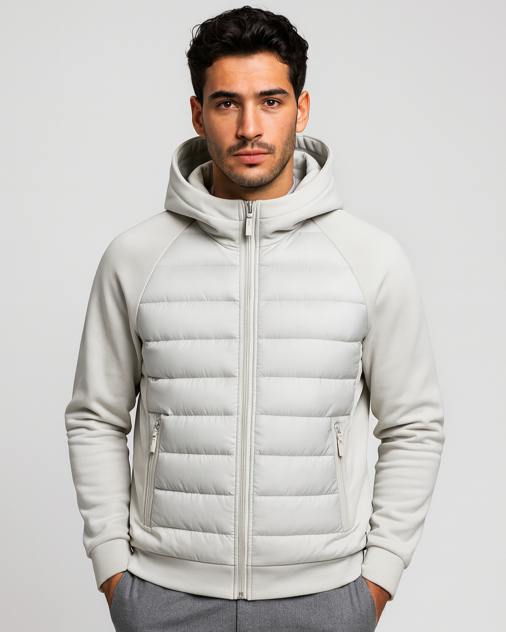 Chaqueta softshell acolchada con capucha para hombre - Gonzalo