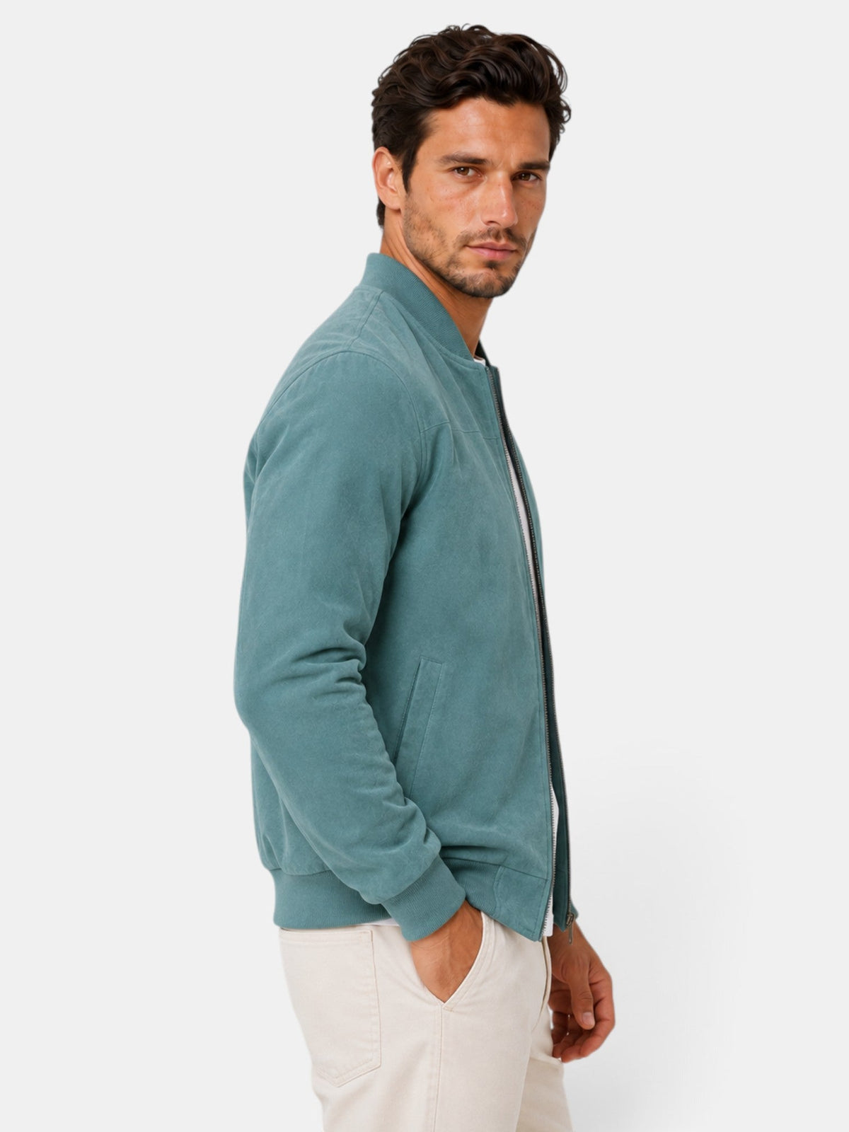 Chaqueta de hombre efecto ante estilo urbano - imagen 5