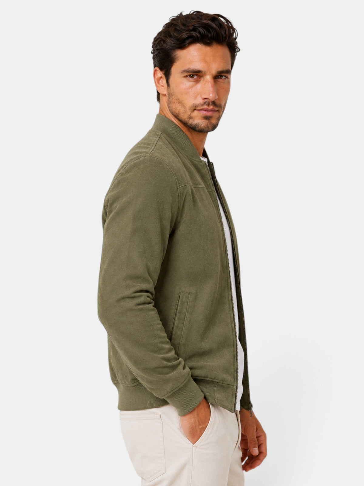 Chaqueta de hombre efecto ante estilo urbano - imagen 8