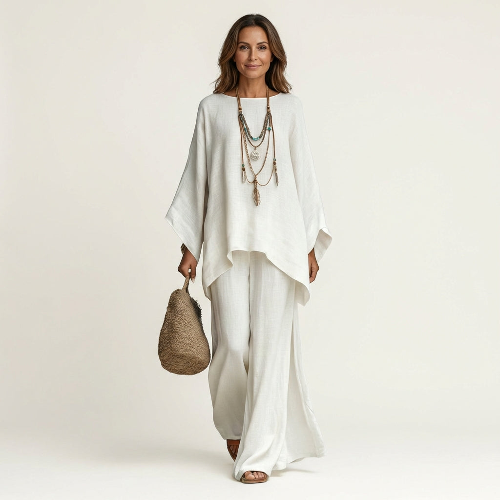 Majolie | Conjunto Bohemio de Mezcla Efecto Lino