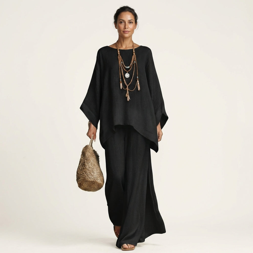 Majolie | Conjunto Bohemio de Mezcla Efecto Lino